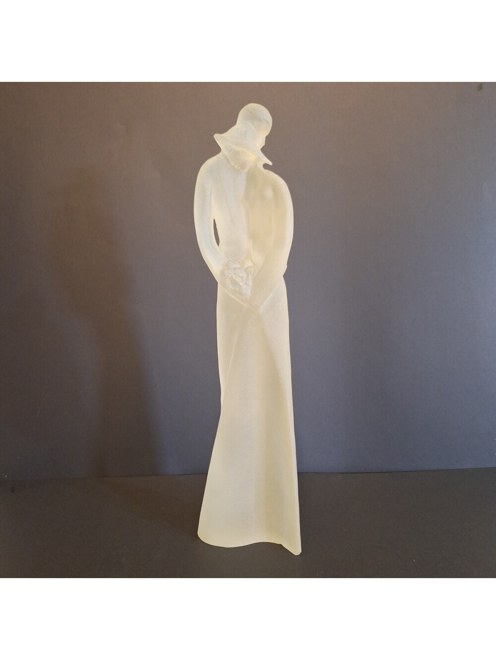 Vintage Austin Prod Inc 1985 Lucite Figure 15.5" Bride & Groom